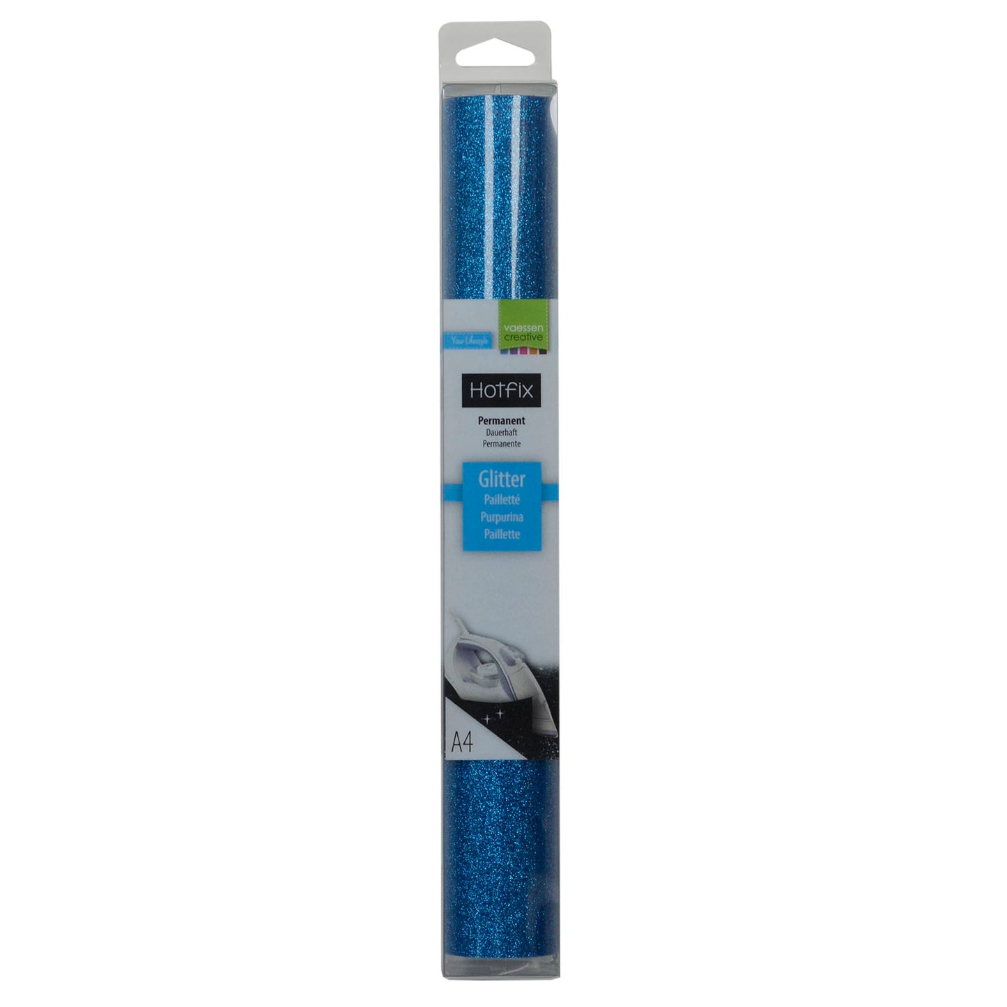 Vaessen creative • glitter flex a4 acqua