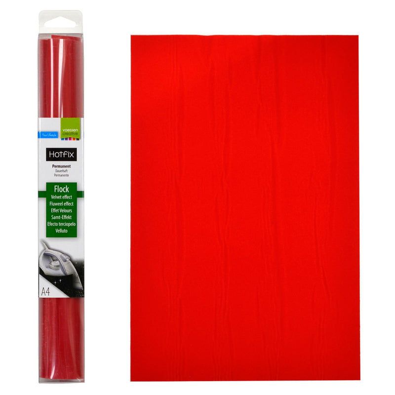 Vaessen creative • floccato a4 rosso