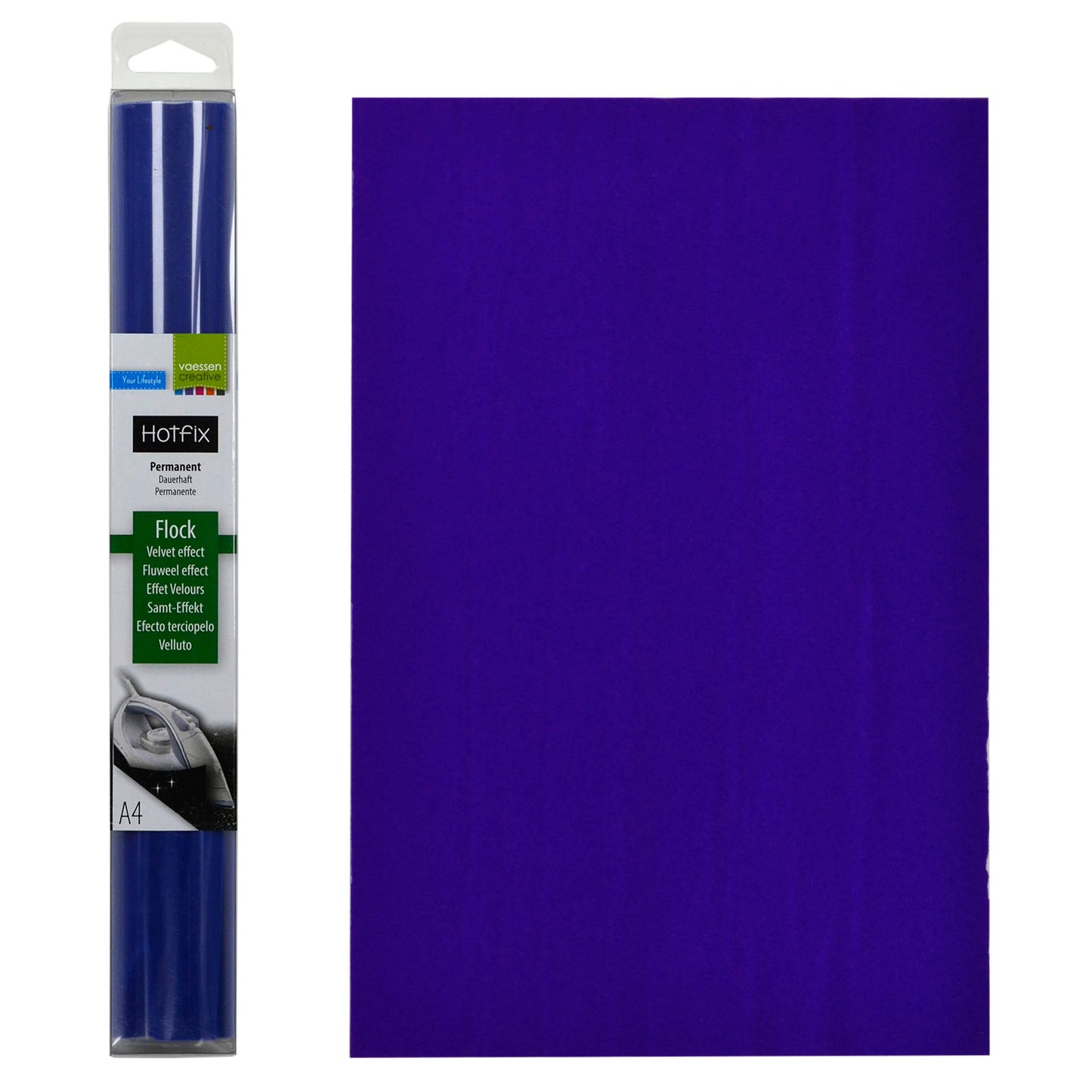Vaessen creative • floccato a4 blu reale