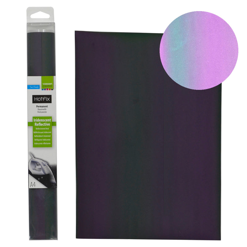 Vaessen creative • hotfix a4 arcobaleno riflettente iridescente