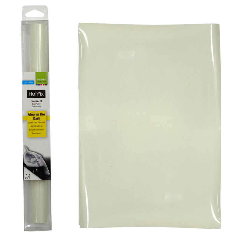 Vaessen creative • hotfix a4 glow in the dark