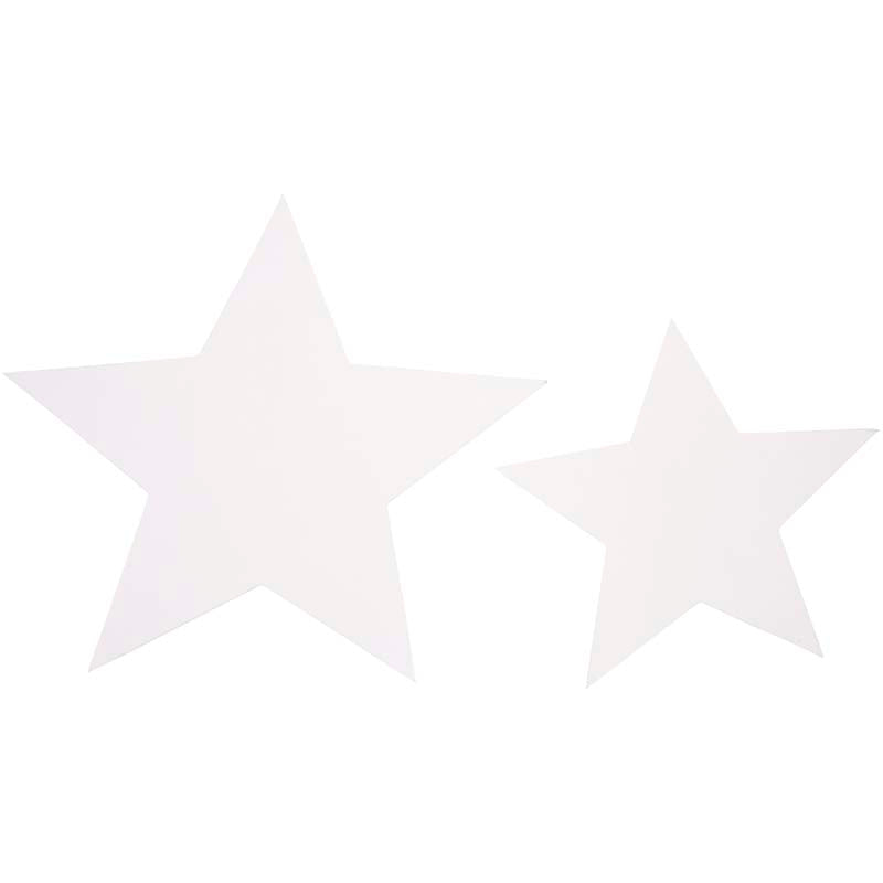 Stelle Vivi Gade, misura 7,3 + 10 cm, 240 g, bianco, 40 pezzi 1 scatola
