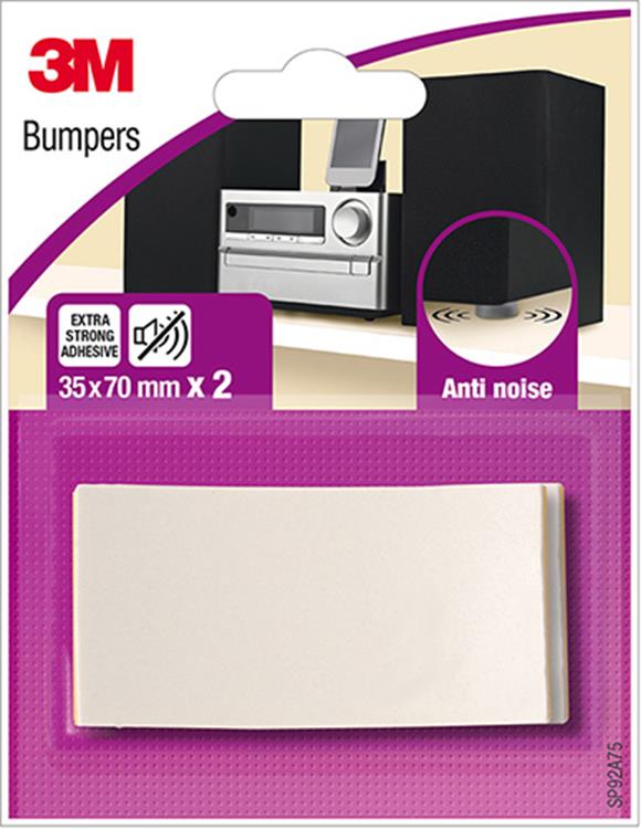 3m 1053601 - geluiddempende buffers - gr35mmx70mm -2 st | 18 stuks