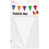 Bandiere aziendali Creativ, h: 20 cm, l: 14,5 cm, 300 g, bianco, 10 pezzi 1 scatola