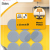 3m 1053576 - mobili gl move protected grigio - 22mm - 9 pz | 24 pezzi