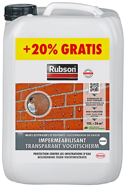 Rubson 1002063 - parete esterna barriera antiumidità trasparente 12l | 1 pz