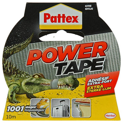 Pattex 1001839 - power tape 10m grigio bl | 6 pezzi