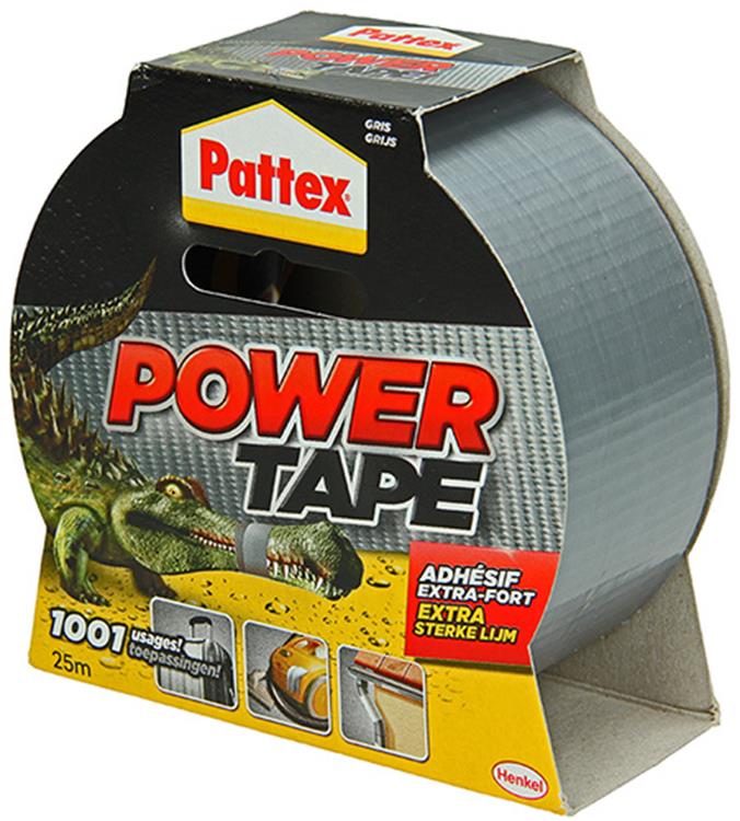 Pattex 1001840 - power tape 25m grigio bl | 6 pezzi