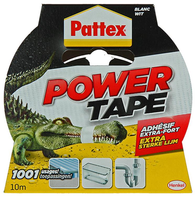 Pattex 1001842 - power tape 10m bianco bl | 6 pezzi