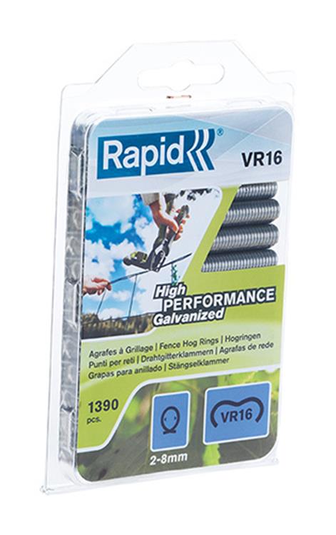 Rapid 1011743 - hogrings (1390) per 16 galva c | 5 pezzi
