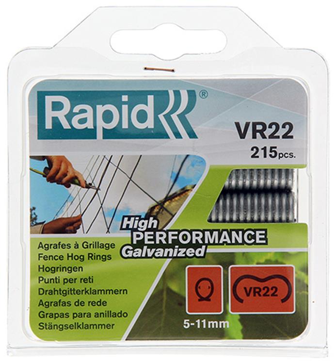 Rapid 1011745 - hogrings (215) per 22 galva c | 5 pezzi