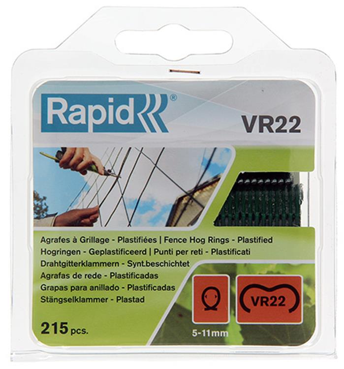 Rapid 1011746 - hogringen groen geplastificeerd (215) vr 22 | 5 stuks