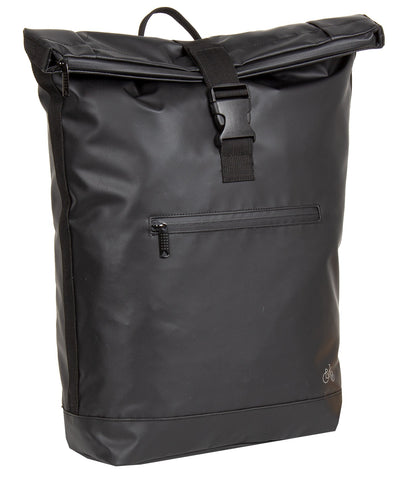 Rolltop de carbono Rolltop urban PU Bag de una sola bicicleta Mochila negra 63.102200