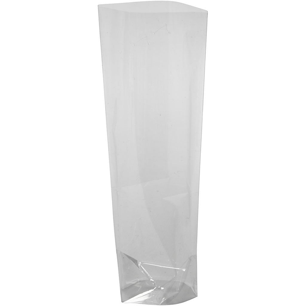 Creative Company Cellophan Bag, H: 16 cm, Dim 6,5x4,5 cm, spessore 25 My, 20 pezzi 1 scatola