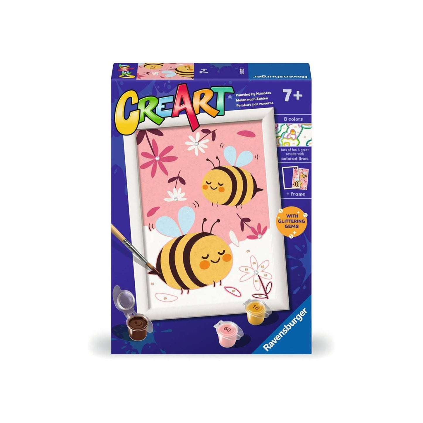 Pintura de Ravensburger Creart en número - Abejas alegres