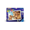 Ravensburger Creart Painting en número - Leeuw y Welp