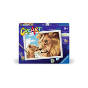 Ravvensburger Creart Painting at Number - Leeuw e Welp - afbeelding 1