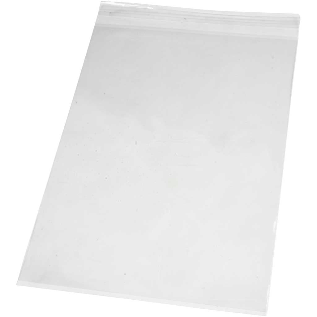 Buste in cellophane dell'azienda Creativ, h: 31,2 cm, l: 22,5 cm, spessore 25 my, 20 pezzi 1 scatola