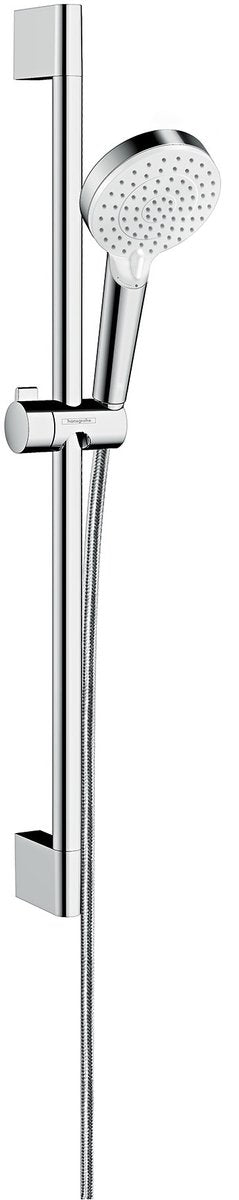 Hansgrohe crometta set doccia vario con asta saliscendi unica'crometta 65 cm - cromo - 2 tipi di getto - doccetta diametro 100 mm
