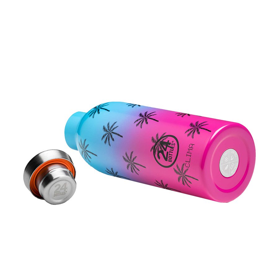 24 bottiglie termos clima palm vibe 500ml