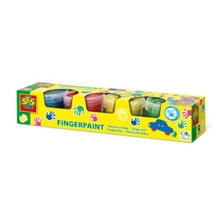 Ses vingerverf primaire kleuren, 4x110ml
