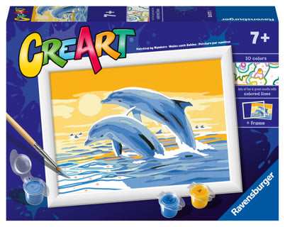 Ravensburger Creart Painting su canzoni allegri delfini