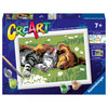 Ravensburger Creart Painting su numeri per cani e cani addormentati