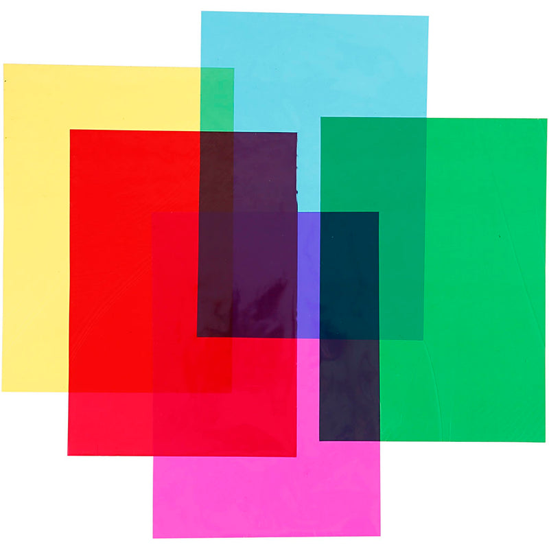 Creativ Company Celophan Foil Sheets Colored, A4, 20st.