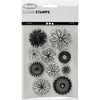 Creative Company Silicone Stamps Flowers, 1 foglio