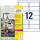 Etichette ultra resistenti avery l4776-20 99,1x42,3 mm