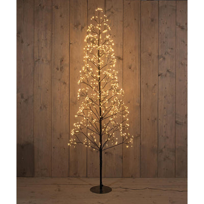Albero di Natale illuminato collezione Anna 960LED classico caldo H180cm con funzione flash, dimmer e timer IP44