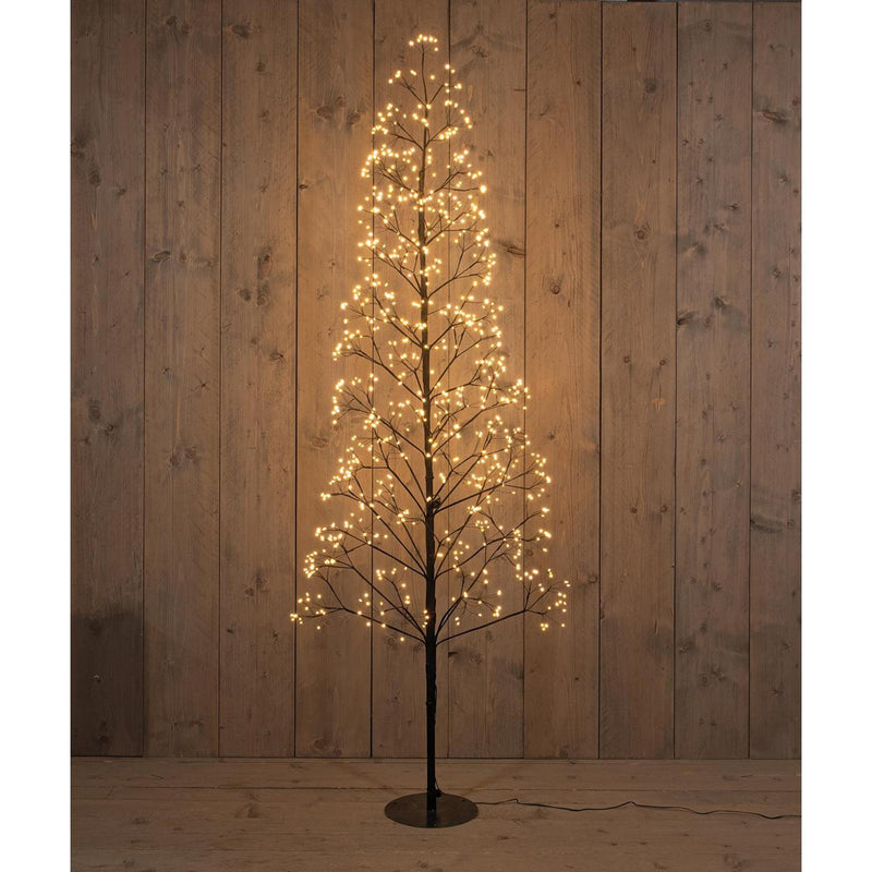 Anna's collection illuminated Christmas tree 960LED classic warm H180cm with flash function, dimmer and timer IP44