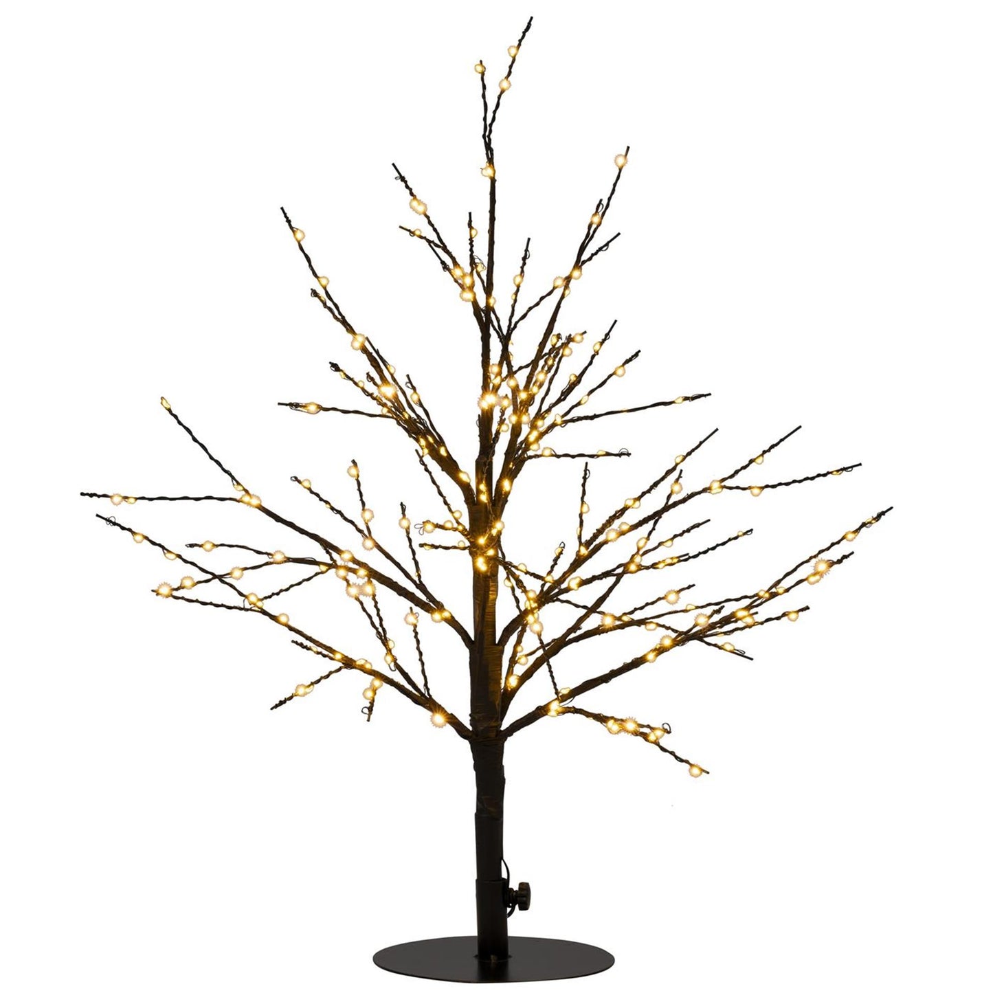 Albero illuminato collezione Anna 240LED classico caldo H60cm con funzione flash, dimmer e timer 8 ore IP44
