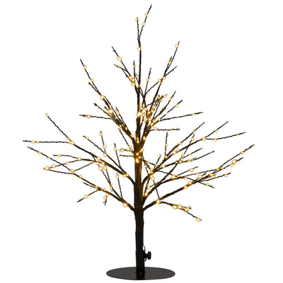 Albero illuminato collezione Anna 240LED classico caldo H60cm con funzione flash, dimmer e timer 8 ore IP44