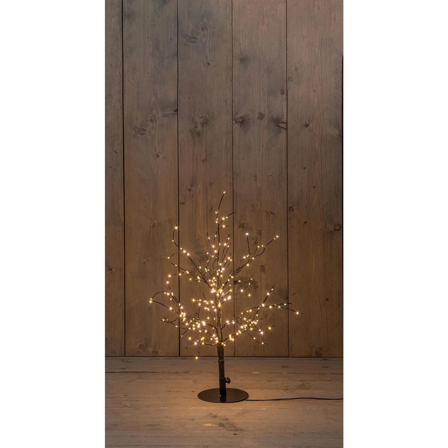 Albero illuminato collezione Anna 240LED classico caldo H60cm con funzione flash, dimmer e timer 8 ore IP44