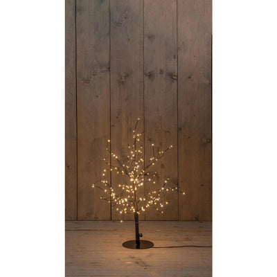 Albero illuminato collezione Anna 240LED classico caldo H60cm con funzione flash, dimmer e timer 8 ore IP44
