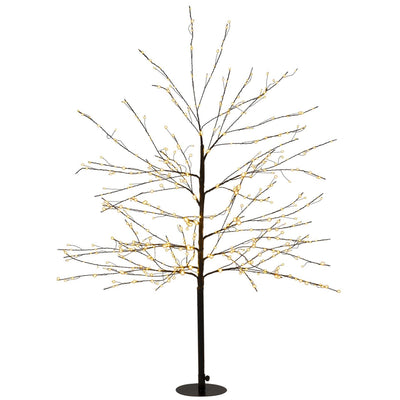 Albero illuminato collezione Anna 600LED classico caldo H120cm con funzione flash, dimmer e timer 8 ore IP44