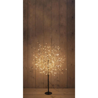 Albero illuminato collezione Anna 600LED classico caldo H120cm con funzione flash, dimmer e timer 8 ore IP44