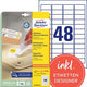 Etichette avery l4736rev-25 45,7x21,2mm riadesive