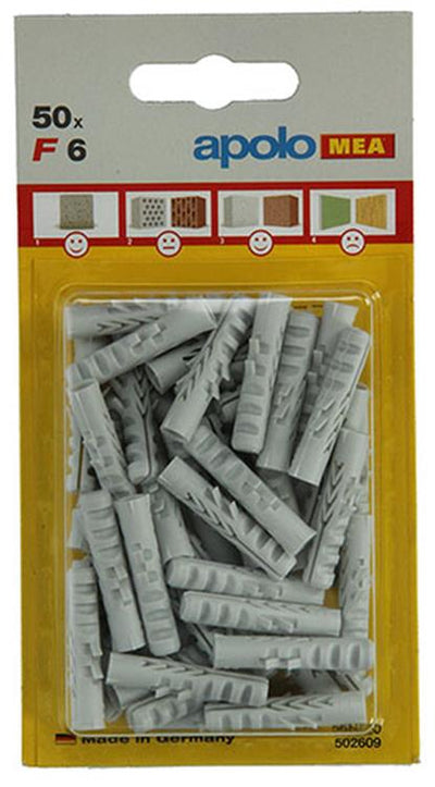 Celo 1015369 - 50 tapones de nailon f 502609 6 mm | 5 piezas