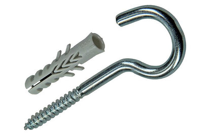 Celo 1015383 - 5 tasselli nylon f 6 mm + ganci a vite 502622 | 5 pezzi