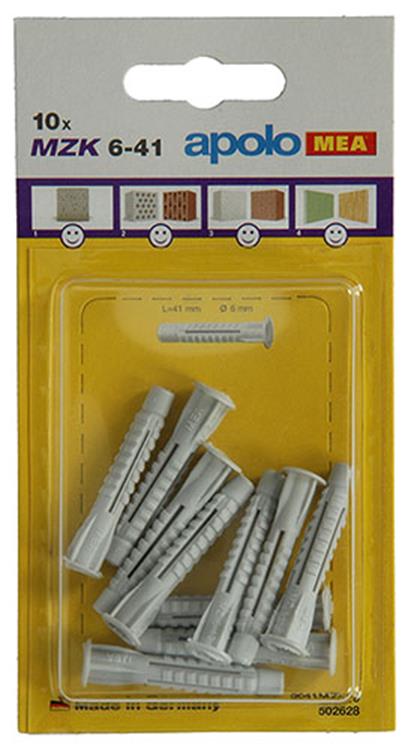 Celo 1015434 - 10 universeelpluggen mzk 502628 6x41mm | 5 stuks