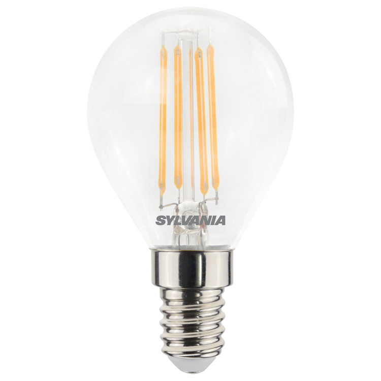 Bala de lámpara LED de Sylvania E14 470 lm transparente Dimmable