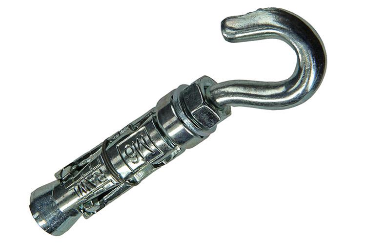 Celo 1003157 - 2 tasselli ad espansione m 12mm + gancio 6x50mm 502716 | 5 pezzi