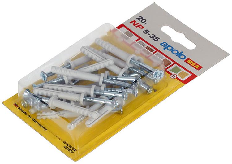 Celo 1015389 - 20 nylon nagelpluggen np 502658 5x35mm | 5 stuks