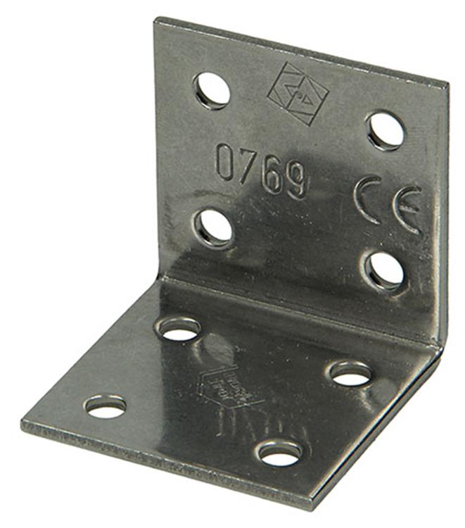 1015121 - ángulo de conexión acero inoxidable 40x40x40x2mm | 20 piezas