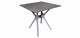 Sens mesa de jardín jaspe 80x80cm gris oscuro