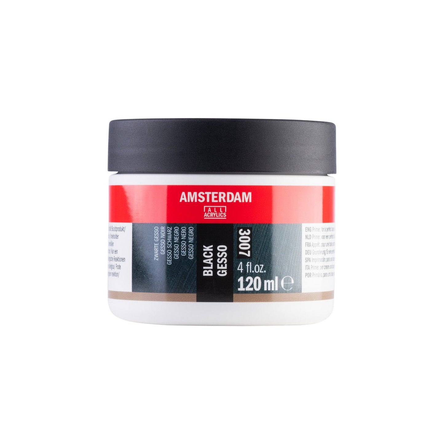 Amsterdam all acrylics amsterdam • zwarte gesso 3007 mini 120ml
