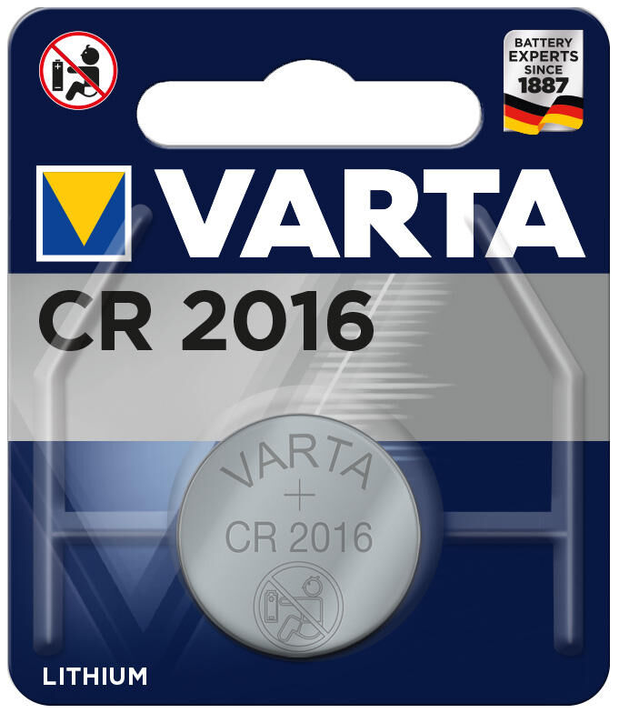 Varta CR2016 Celda de botón de litio de 3V por pieza