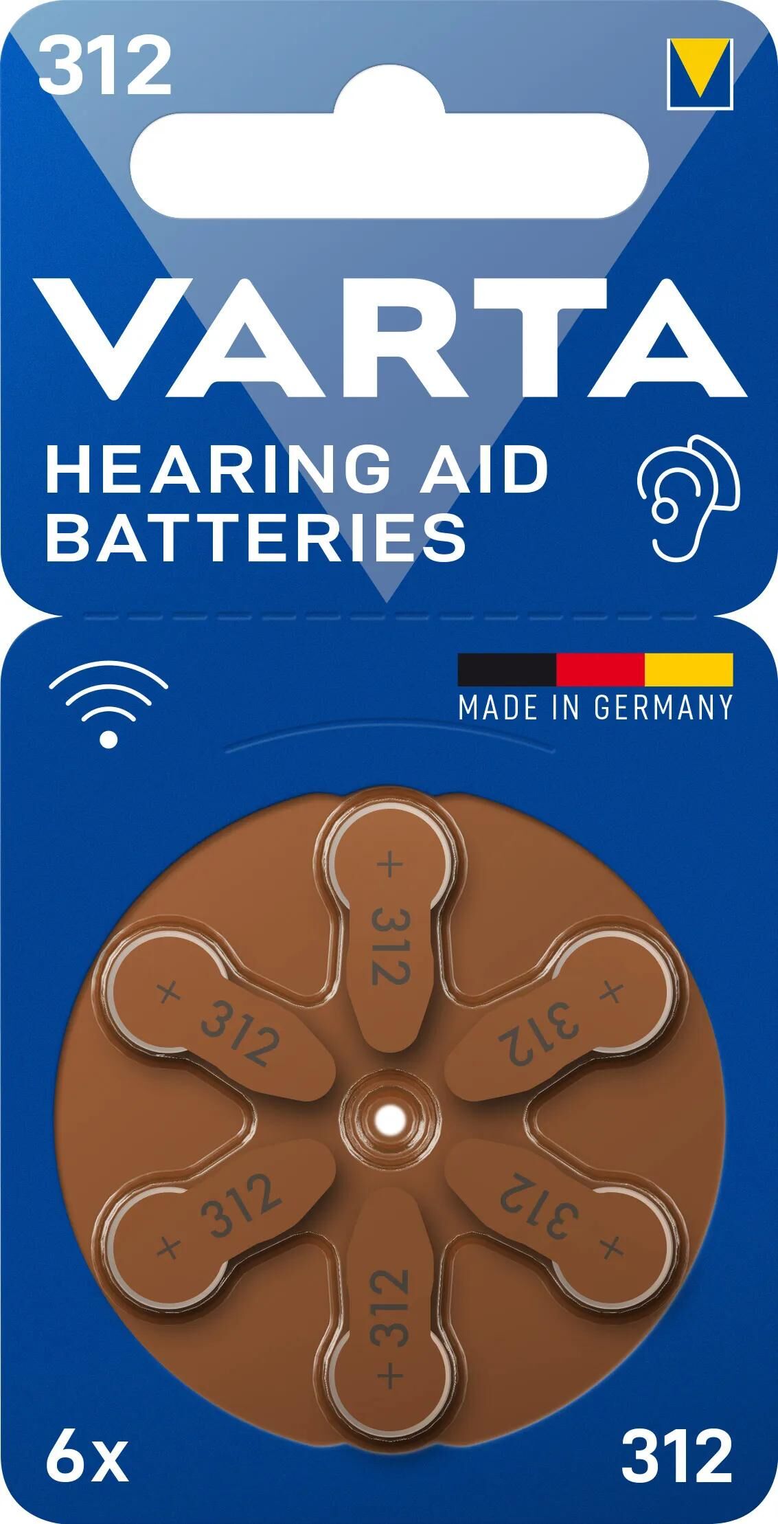 Varta batterie coin cell v312 1.4v blister pack of 6